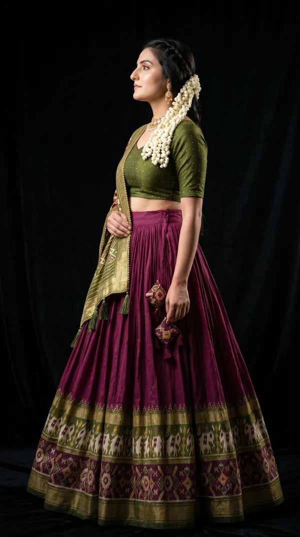Purple_Dola_Silk_Patola_Print_Foil_Work_Lehenga_Choli_For_Women