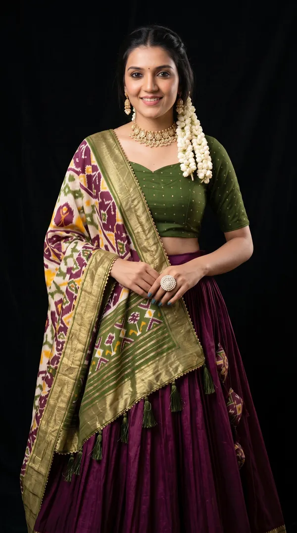 Purple_Dola_Silk_Patola_Print_Foil_Work_Lehenga_Choli_For_Women