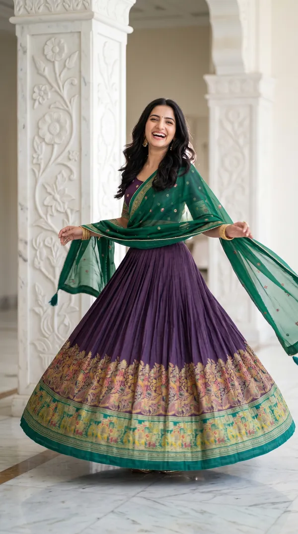 Purple_Dola_Silk_Patola_Print_Foil_Work_Lehenga_Choli_For_Women