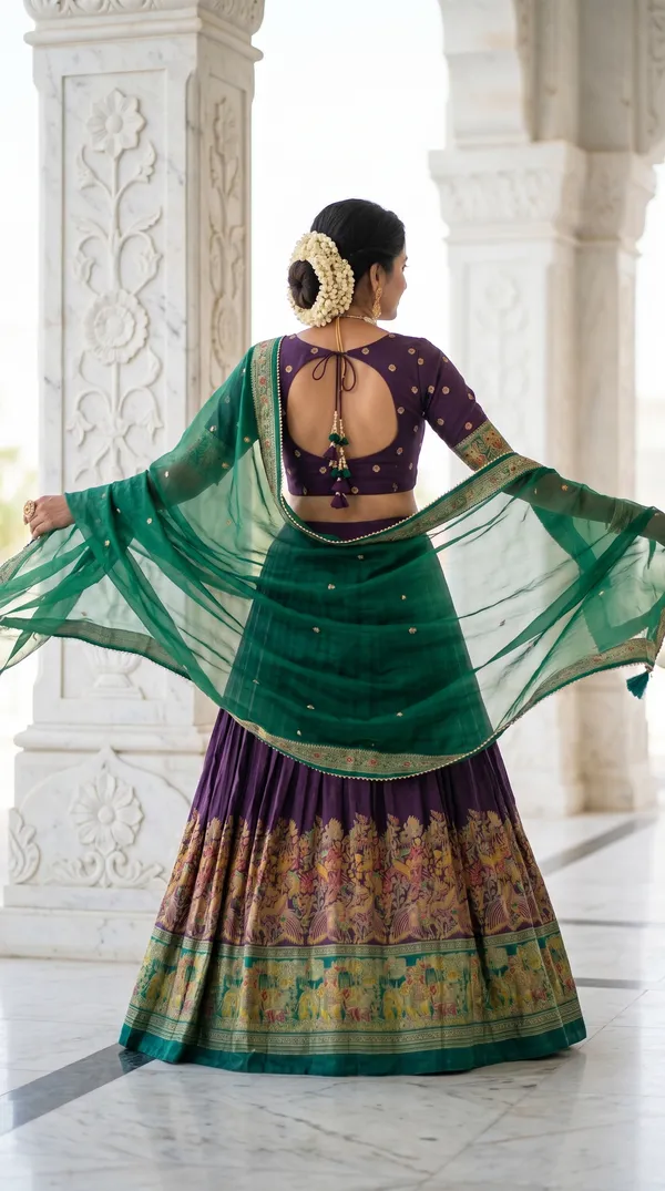 Purple_Dola_Silk_Patola_Print_Foil_Work_Lehenga_Choli_For_Women