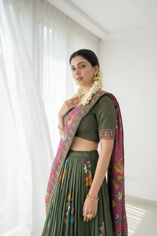 Green_Dola_Silk_Patola_Print_Foil_Work_Lehenga_Choli_For_Women