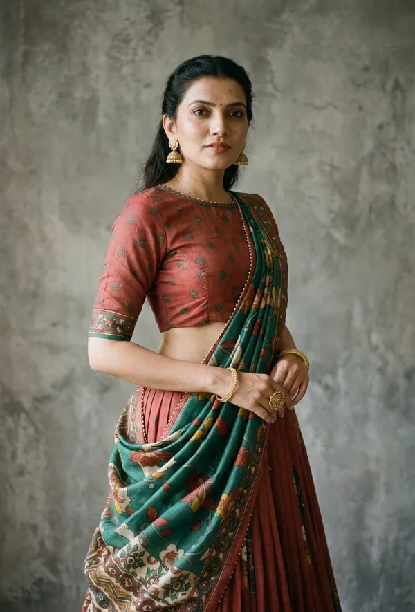 Red_Dola_Silk_Patola_Print_Foil_Work_Lehenga_Choli_For_Women
