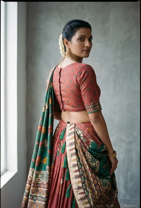 Red_Dola_Silk_Patola_Print_Foil_Work_Lehenga_Choli_For_Women