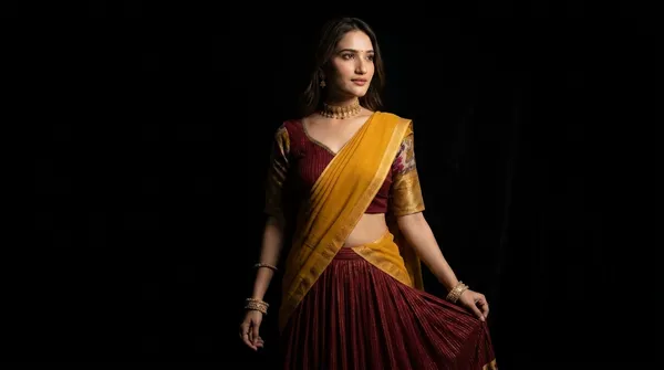 Red_Dola_Silk_Patola_Print_Foil_Work_Lehenga_Choli_For_Women