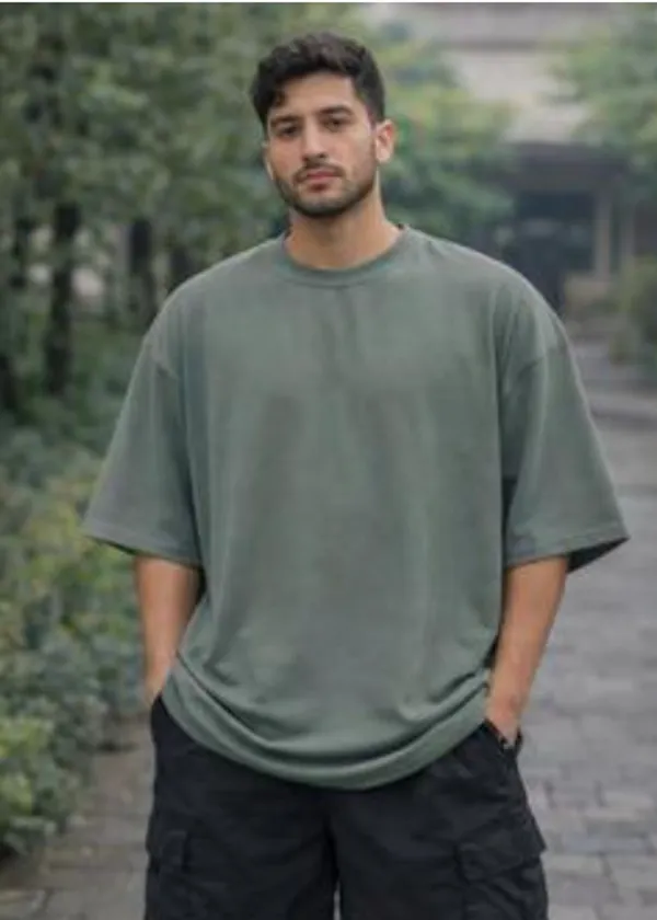 Green_Cotton_T_Shirt_For_Men