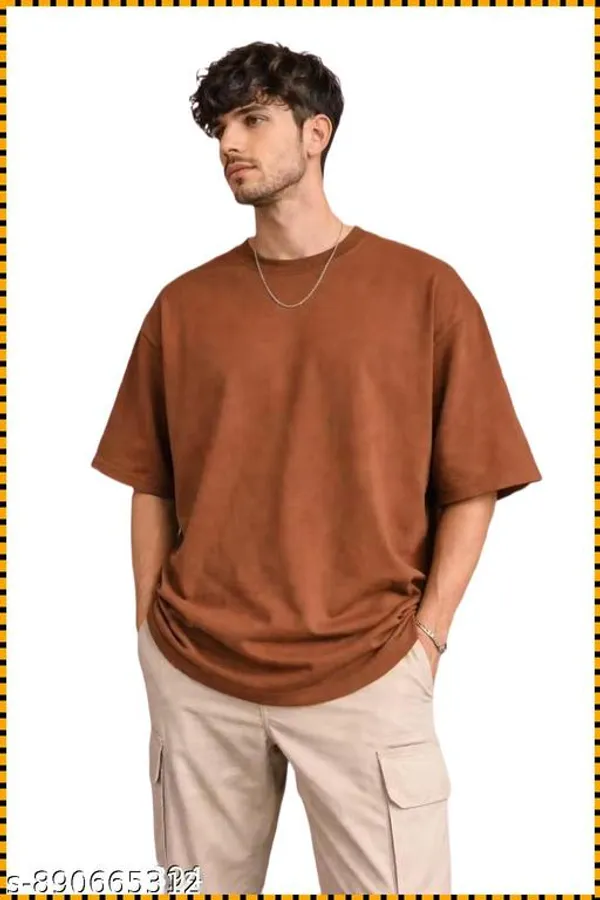 Brown_Cotton_T_Shirt_For_Men