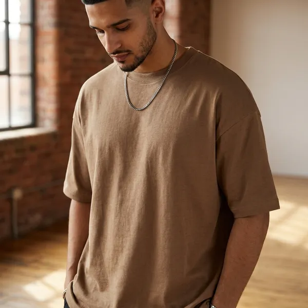 Brown_Cotton_T_Shirt_For_Men