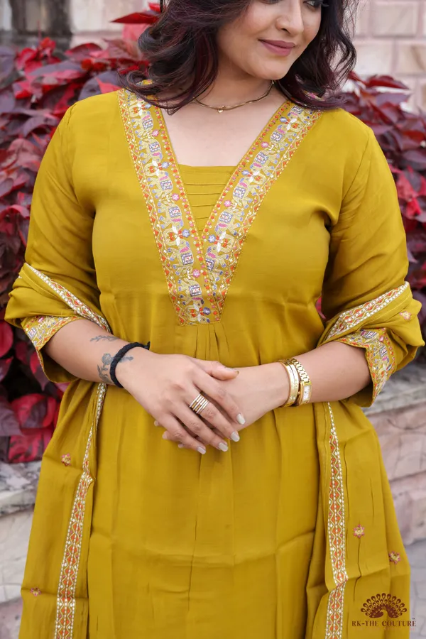 Mustard_Yellow_Embroidered_Kurta_Set_With_Dupatta_Women_Ethnic_Wear