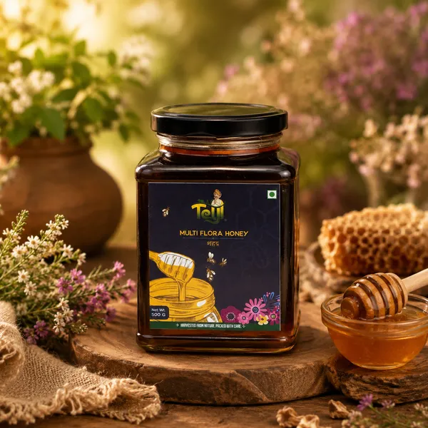 Multiflora_Honey_500G_Glass_Jar
