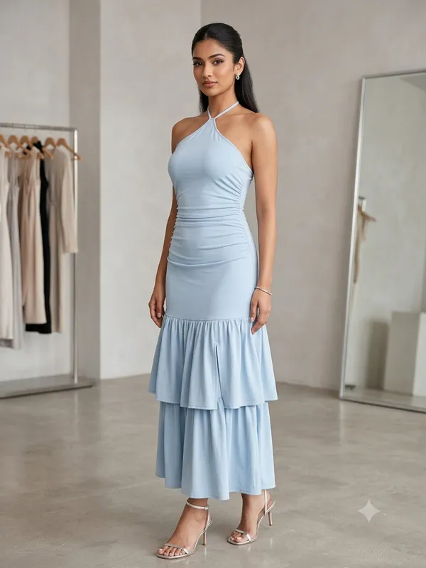 Grey_Zurich_Micro_Premium_Western_Dress_For_Women