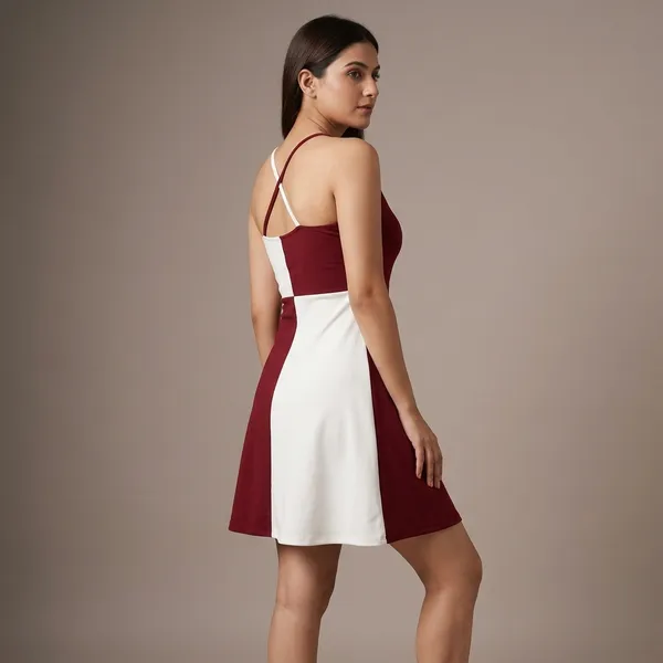 Maroon_And_White_Zurich_Lycra_Premium_Western_Dress_For_Women