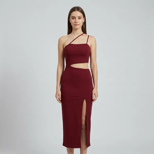 Maroon_Zurich_Lycra_Premium_Western_Dress_For_Women