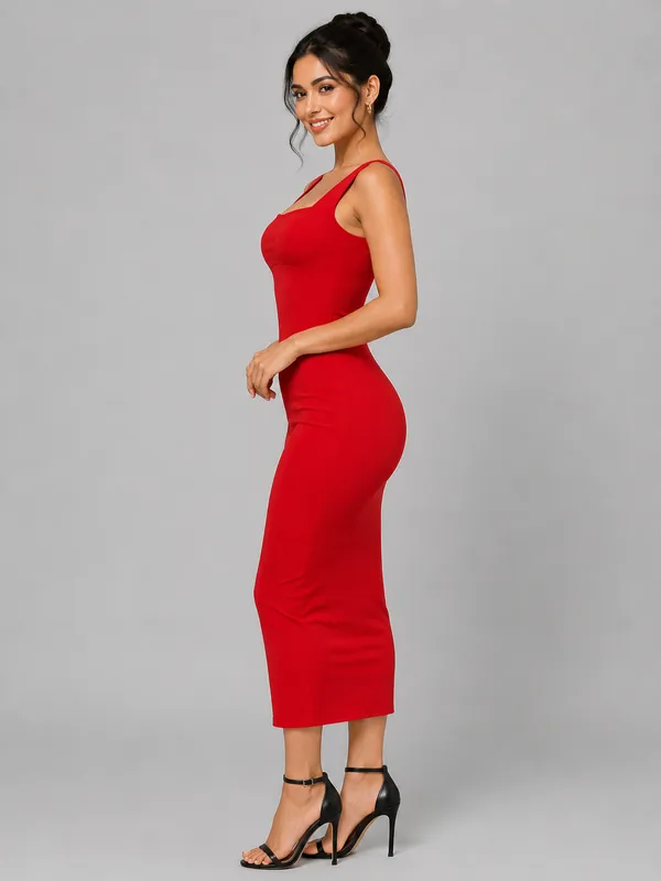 Red_Zurich_Lycra_Premium_Western_Dress_For_Women