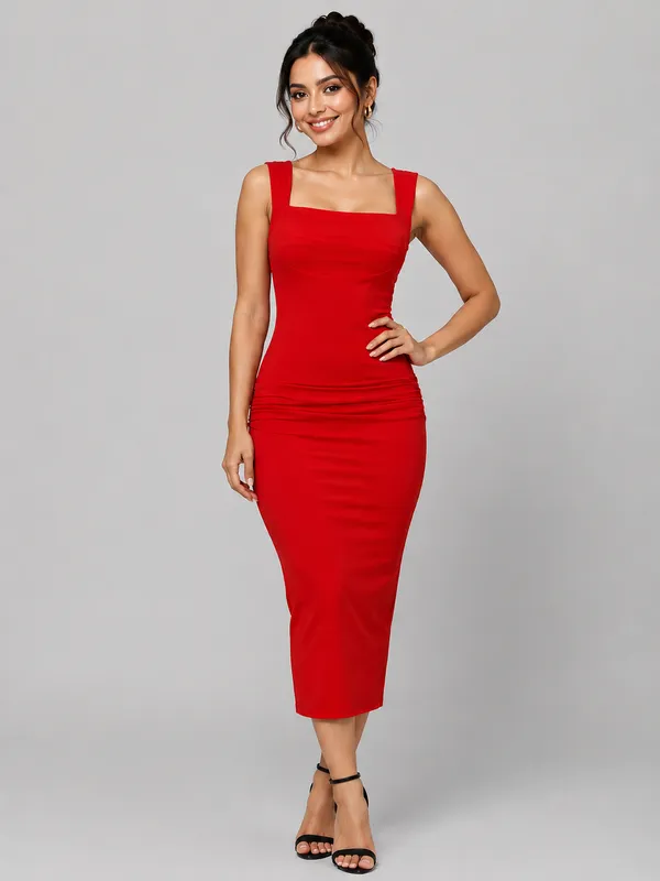 Red_Zurich_Lycra_Premium_Western_Dress_For_Women