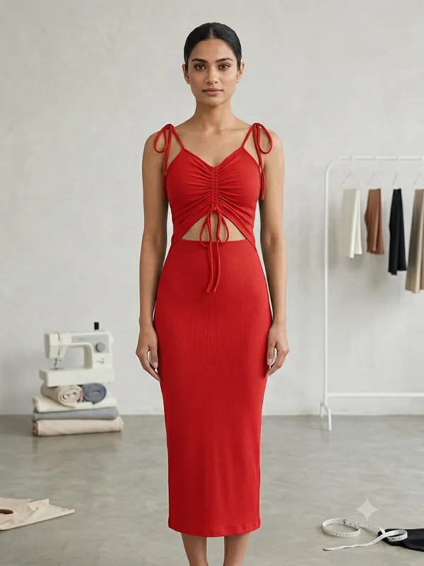 Red_Zurich_Lycra_Premium_Western_Dress_For_Women