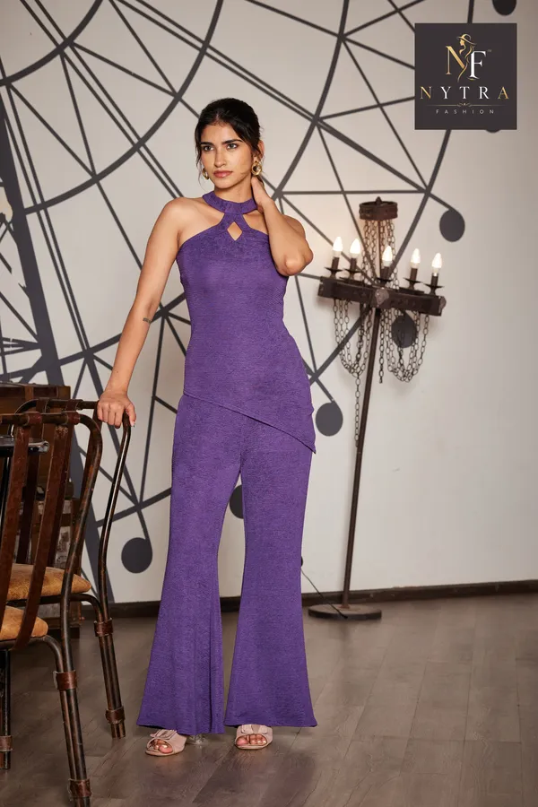 Purple_Textured_Halter_Neck_Jumpsuit_for_Women