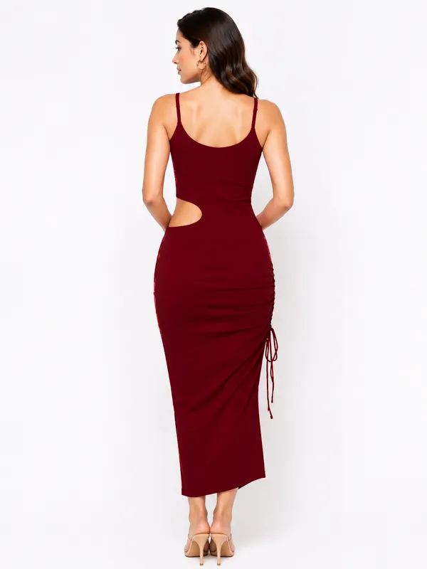 Maroon_Zurich_Lycra_Premium_Western_Dress_For_Women