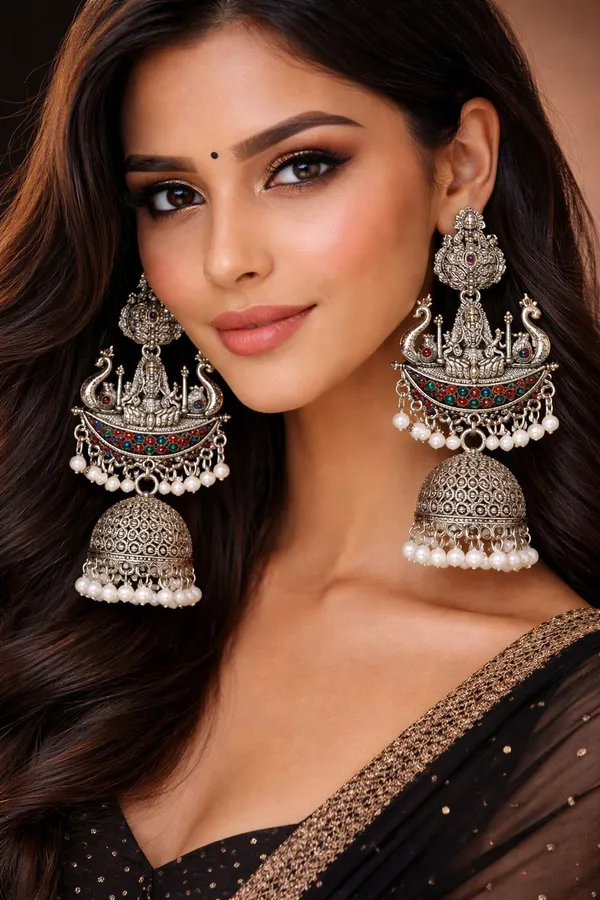 Silver_Brass_Jhumki_Earring_For_Women