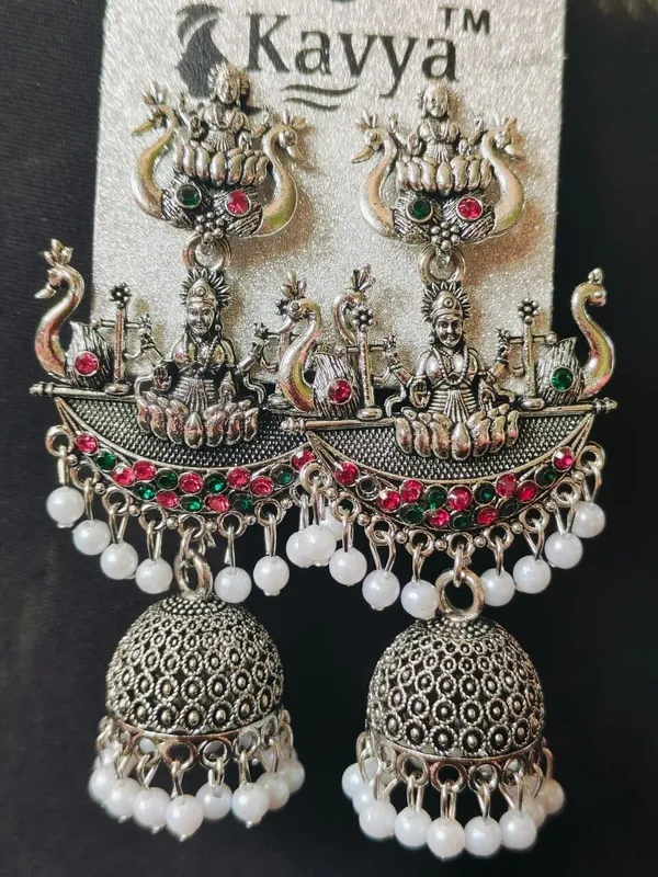 Silver_Brass_Jhumki_Earring_For_Women