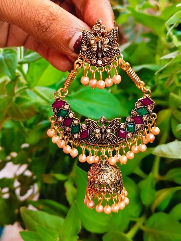 Multicolor_Brass_Jhumki_Earring_For_Women