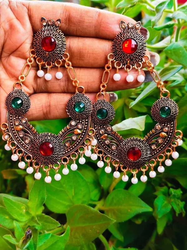 Multicolor_Brass_Jhumki_Earring_For_Women