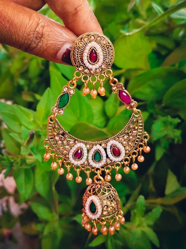 Multicolor_Brass_Jhumki_Earring_For_Women