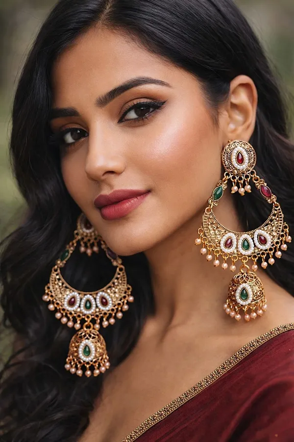 Multicolor_Brass_Jhumki_Earring_For_Women