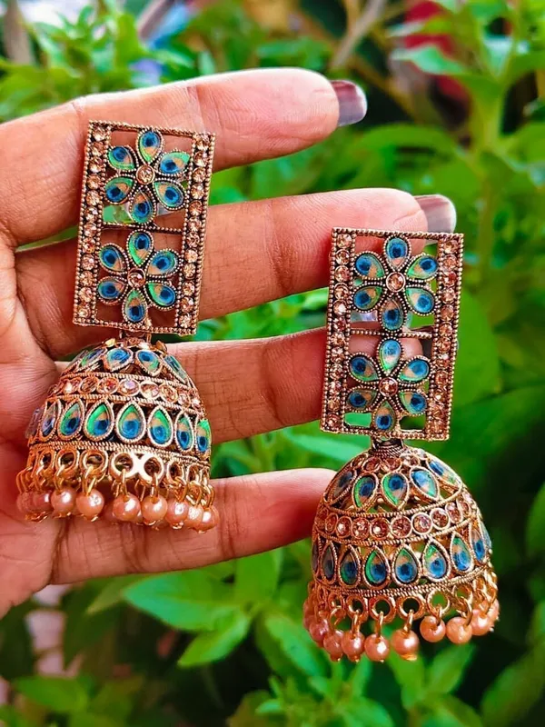 Multicolor_Jhumki_Earring_For_Women