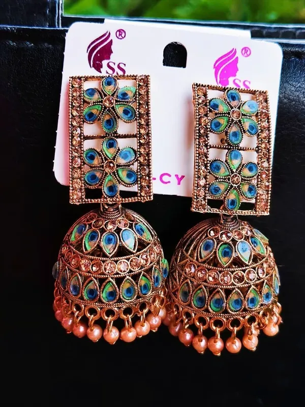 Multicolor_Jhumki_Earring_For_Women