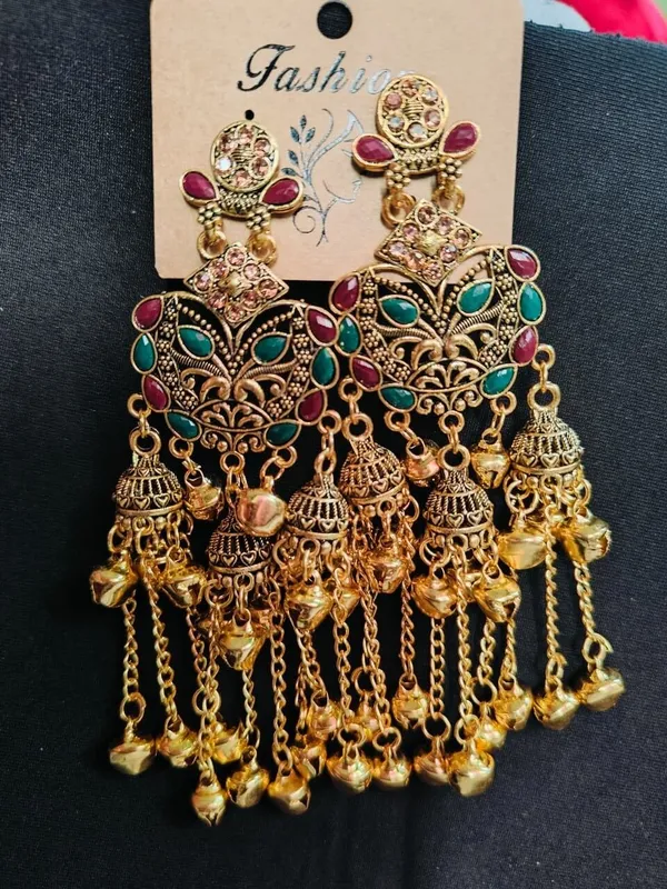 Multicolor_Jhumki_Earring_For_Women