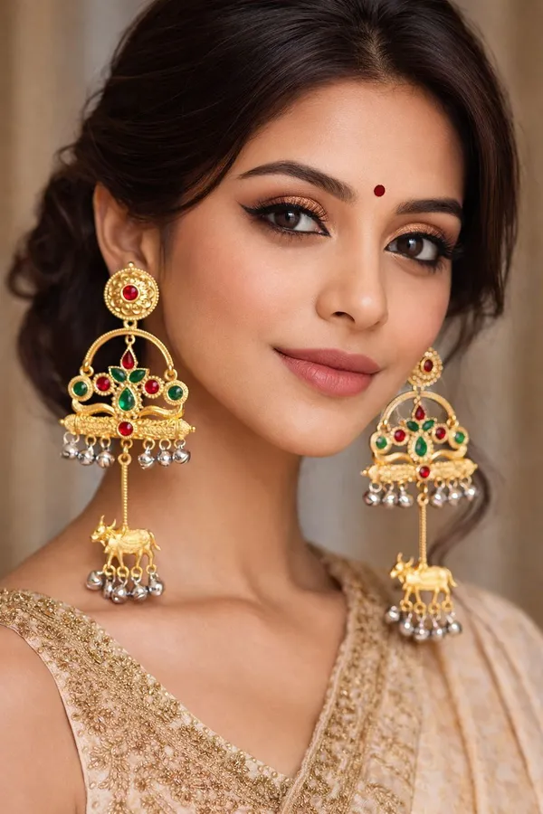 Gold_Brass_Jhumki_Earring_For_Women