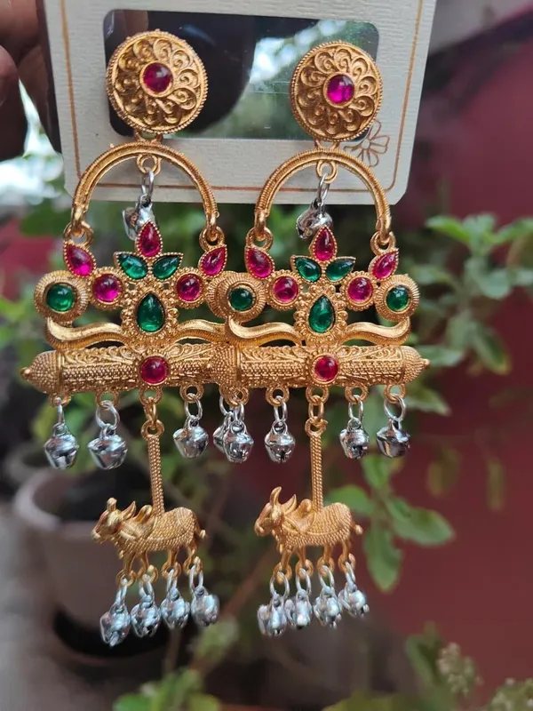 Gold_Brass_Jhumki_Earring_For_Women