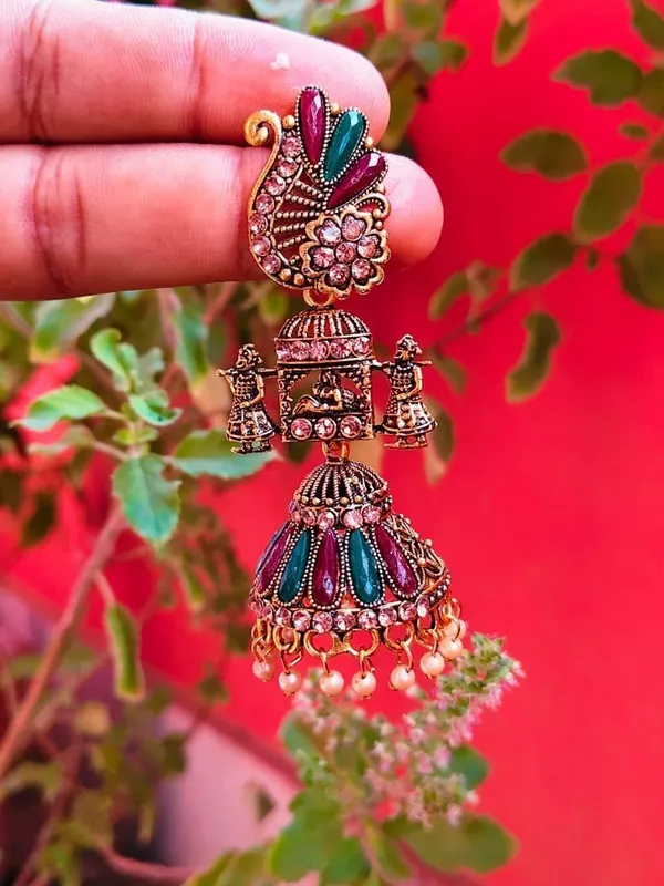 Gold_Brass_Jhumki_Earring_For_Women