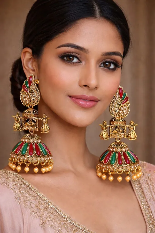 Gold_Brass_Jhumki_Earring_For_Women