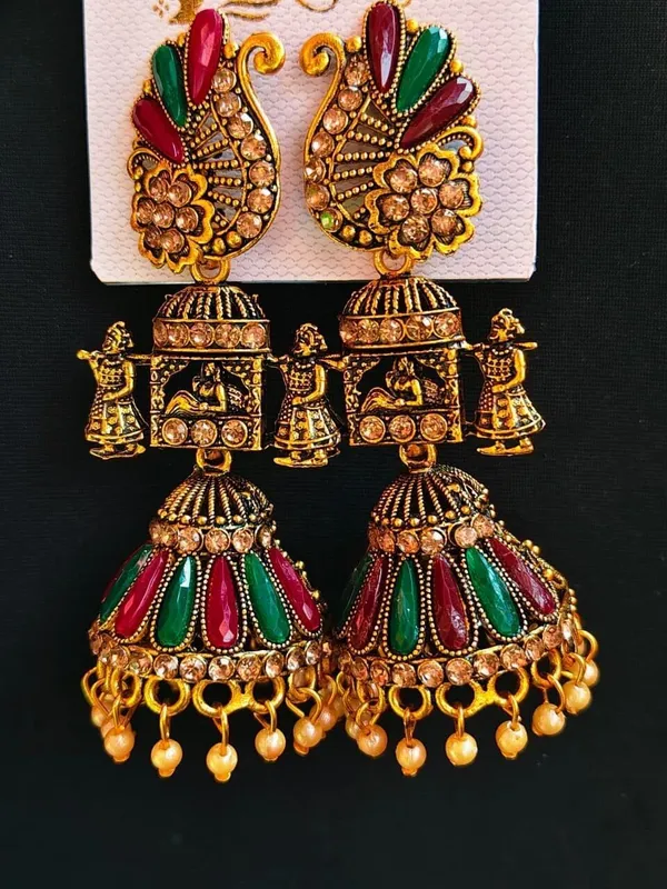 Gold_Brass_Jhumki_Earring_For_Women