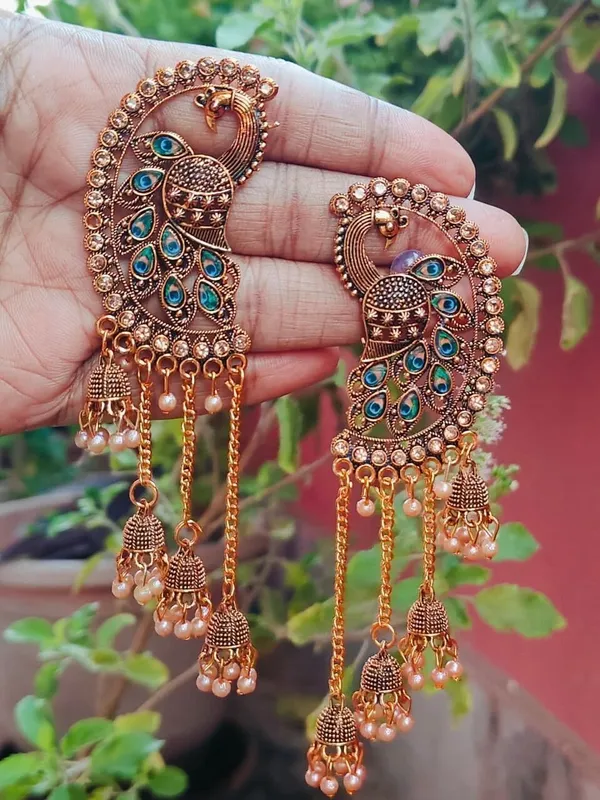 Gold_Brass_Jhumki_Earring_For_Women