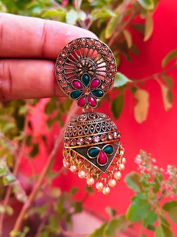 Gold_Brass_Jhumki_Earring_For_Women