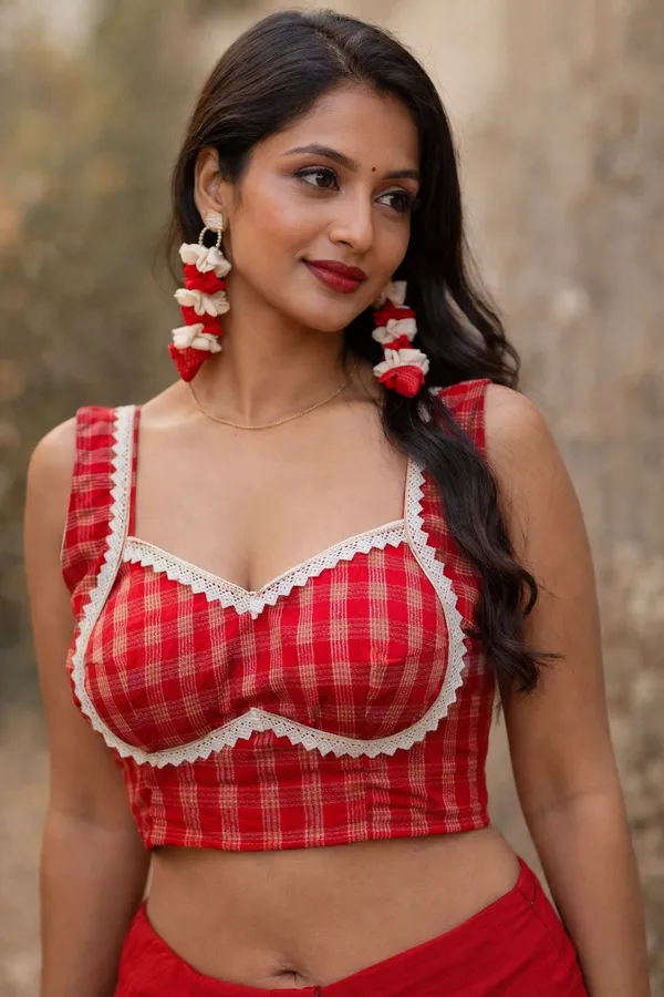 Red_Cotton_Blouse_For_Women