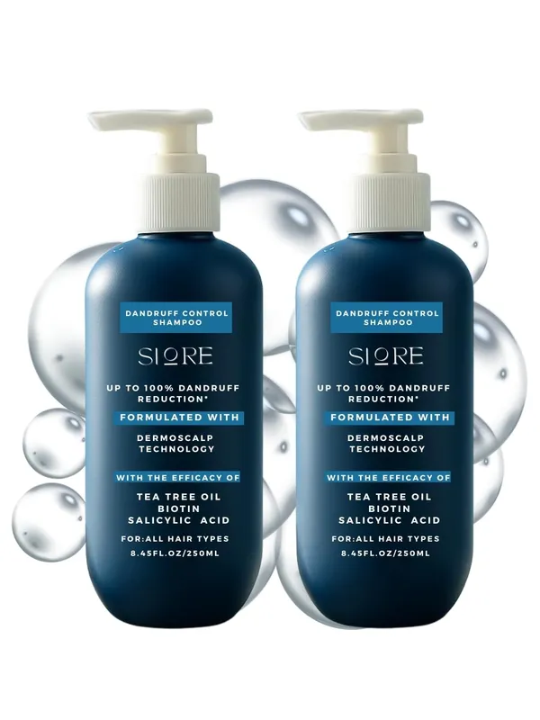 Dandruff_Control_Shampoo_With_Tea_Tree_Oil_Biotin_Salicylic_Acid_0.2_W/W_Dermoscalp_Technology_For_All_Hair_Types_250Ml_Blue_Pack_Of_2_500_Ml