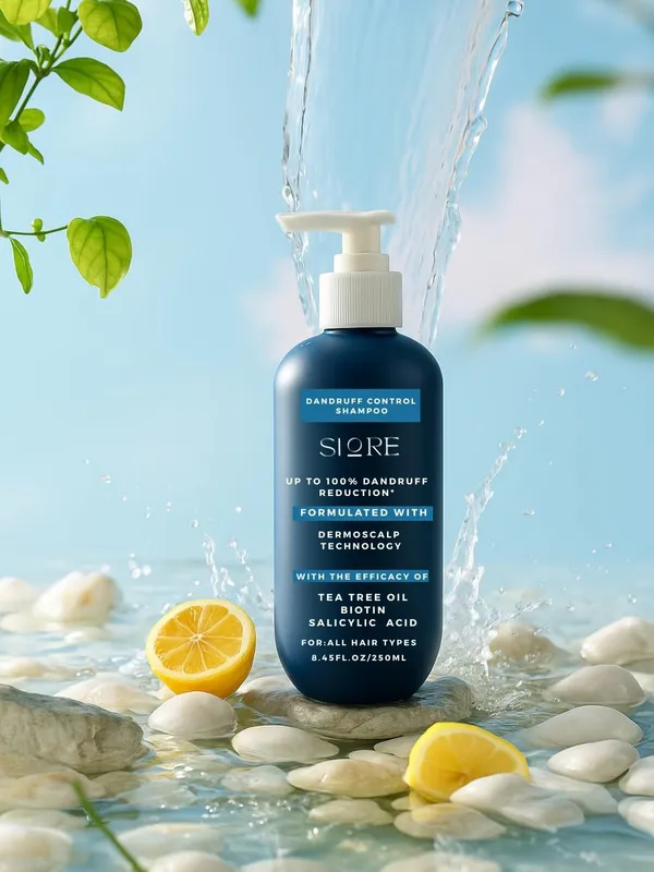 Dandruff_Control_Shampoo_With_Tea_Tree_Oil_Biotin_Salicylic_Acid_0.2_W/W_Dermoscalp_Technology_For_All_Hair_Types_250Ml_Blue_Pack_Of_1_250_Ml