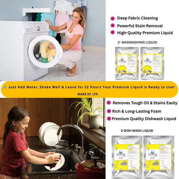 Vpllex_Washing_&_Dishwash_Combo_Pack_|_2_Washing_Liquid_Base_Materials_+_2_Dishwash_Bases_Materials_|_Makes_20_Liters_Premium_Liquid