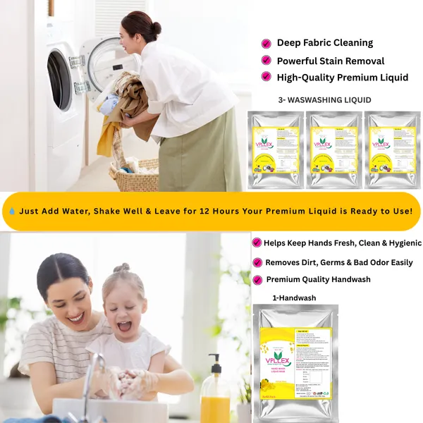 Vpllex_Washing_&_Handwash_Combo_Pack_|_3_Washing_Liquid_Base_Materials_+_1_Handwash_Base_Materials|_Makes_20_Liters_Premium_Liquid