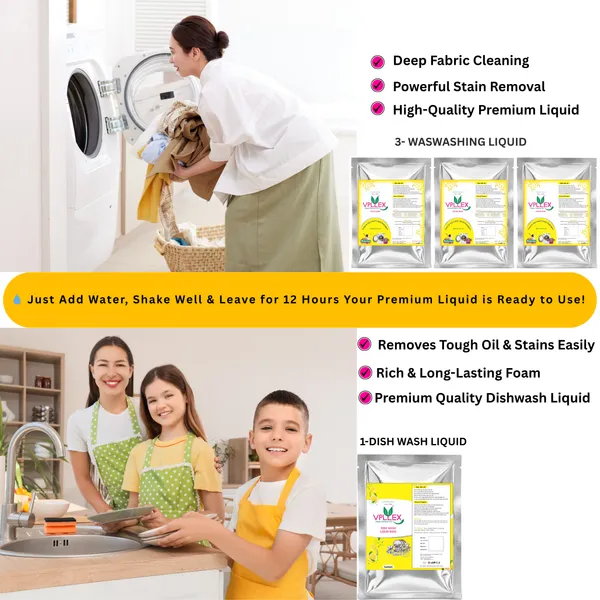Vpllex_Washing_&_Dishwash_Combo_Pack_|_3_Washing_Liquid_Base_Materials_+_1_Dishwash_Base_Materials_|_Makes_20_Liters_Premium_Liquid