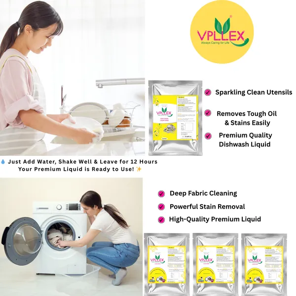 Vpllex_Washing_&_Dishwash_Combo_Pack_|_3_Washing_Liquid_Base_Materials_+_1_Dishwash_Base_Materials_|_Makes_20_Liters_Premium_Liquid