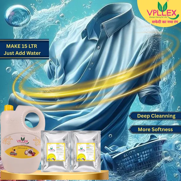 Vpllex_Washing_Liquid_Combo_Pack_|_1_Can_with_Washing_Liquid_Detergent_Base+_2_Extra__Washing_Liquid_Base_Materials_|_Makes_15_Liters_Premium_Detergent_Liquid