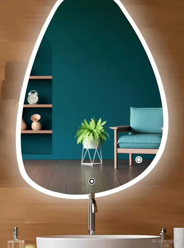 Nabab_Led_Mirror_For_Bathroom_Wash_Basin_Size_18X24,_Decorative_Finish_Polished_Bathroom_Mirror_Designer_Finish_Polished