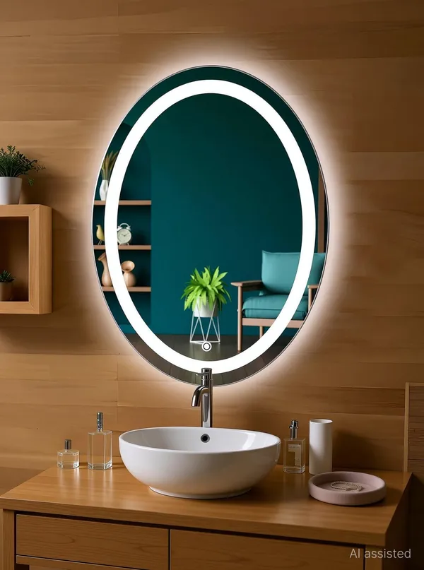 Nabab_Led_Mirror_For_Bathroom_Ovel_Shape_Wash_Basin_Size_18X24,_Bedroom_Lighted_Mirror_Oval_Finish_Polished