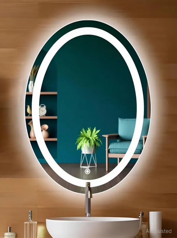 Nabab_Led_Mirror_For_Bathroom_Ovel_Shape_Wash_Basin_Size_18X24,_Bedroom_Lighted_Mirror_Oval_Finish_Polished