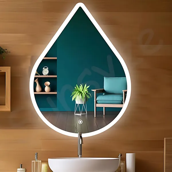 Nabab_Led_Mirror_For_Bathroom_Water_Drop_Size_18X24,_Bathroom_Mirror_Designer_Finish_Polished