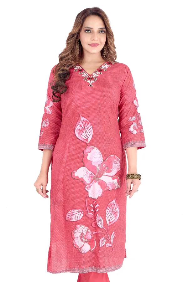 Pink_Floral_Printed_Cotton_Suit_Set_With_Dupatta_-_Women'S_Ethnic_Wear